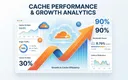 Cloudflare Cache Rules配置示意图，展示从30%到90%缓存命中率的提升