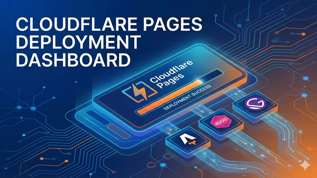 Cloudflare Pages deployment dashboard displaying static site generators