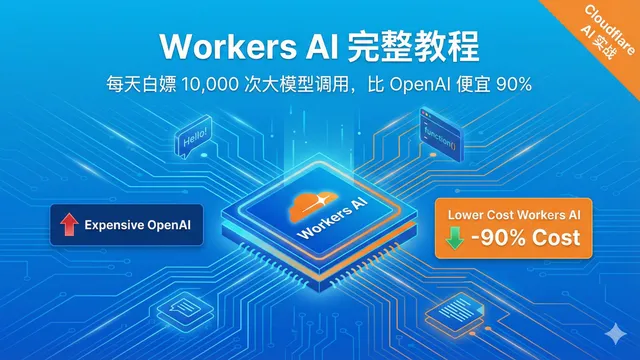 Cloudflare Workers 経由の AI API プロキシ設定の模式図