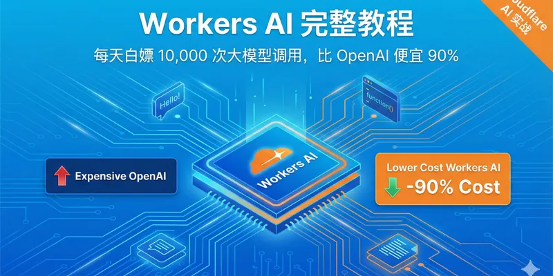 Cloudflare Workers 経由の AI API プロキシ設定の模式図