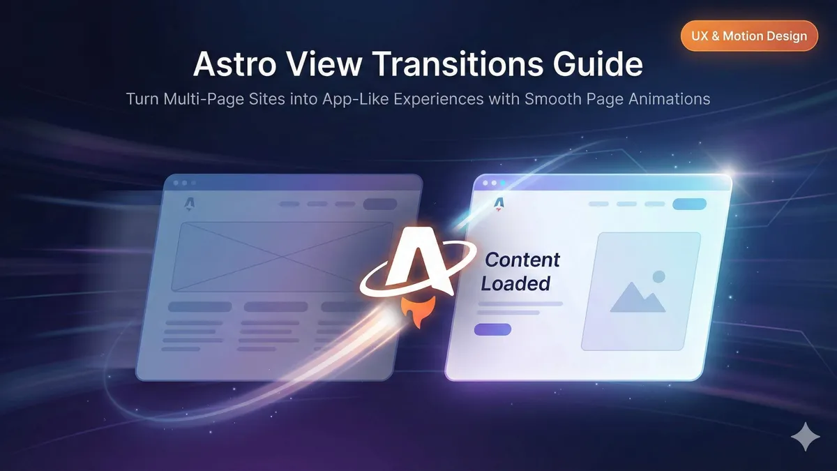Astro View Transitions によるページ遷移アニメーションのデモ