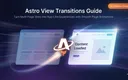 Astro View Transitions によるページ遷移アニメーションのデモ
