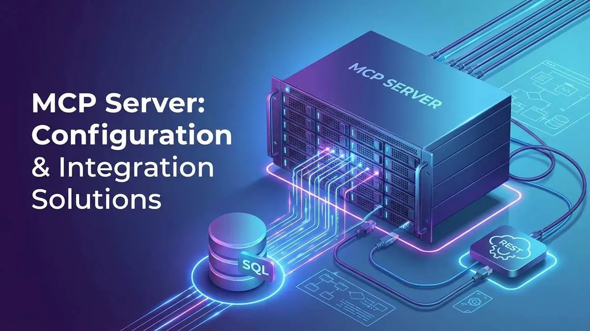 MCP データベースおよび API 統合設定のイメージ図