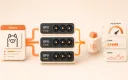 Easton editorial illustration: one local-model engine connected to three GPU acceleration lanes