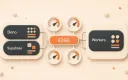 Easton editorial illustration: Deno edge-function capsule facing a Cloudflare Worker capsule across runtime, cold-start, and deployment gauges