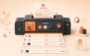 Easton editorial illustration: long-form article entering a slicing machine that previews ten numbered short-video script strips
