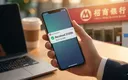 招商銀行の電信送金受取フロー図