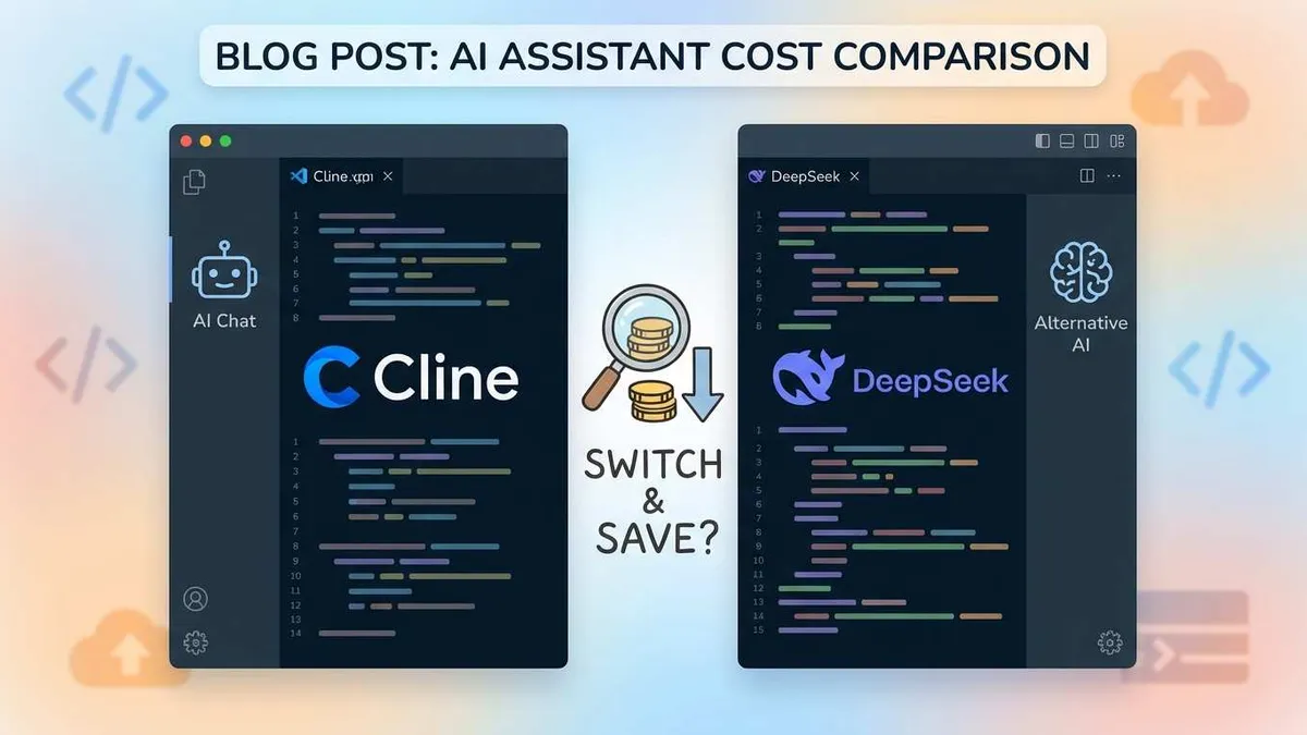 Cline と DeepSeek の設定画面イメージ