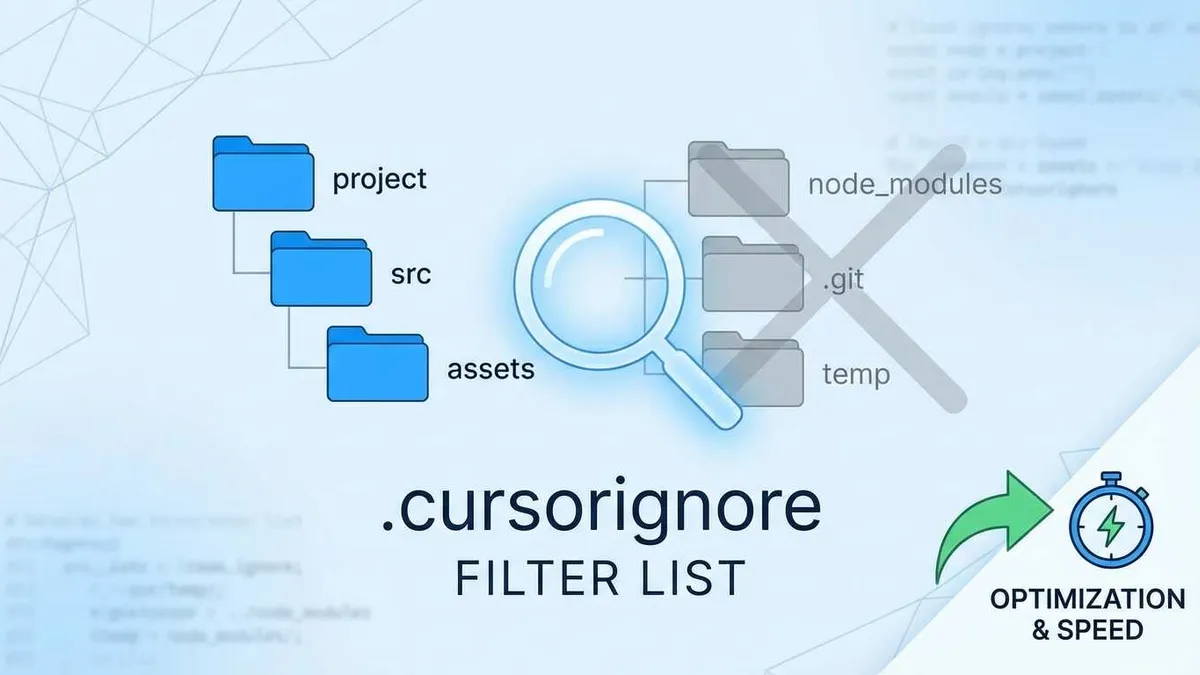 Cursor コードベースインデックス最適化設定のイメージ図