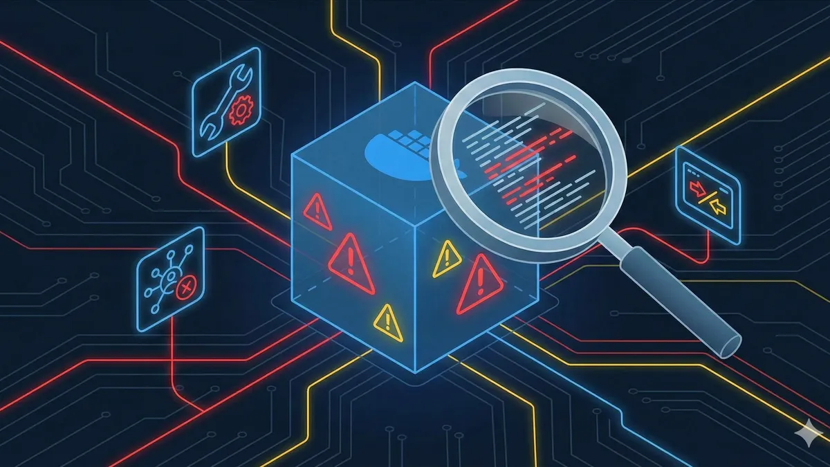 Docker Compose error troubleshooting workflow diagram