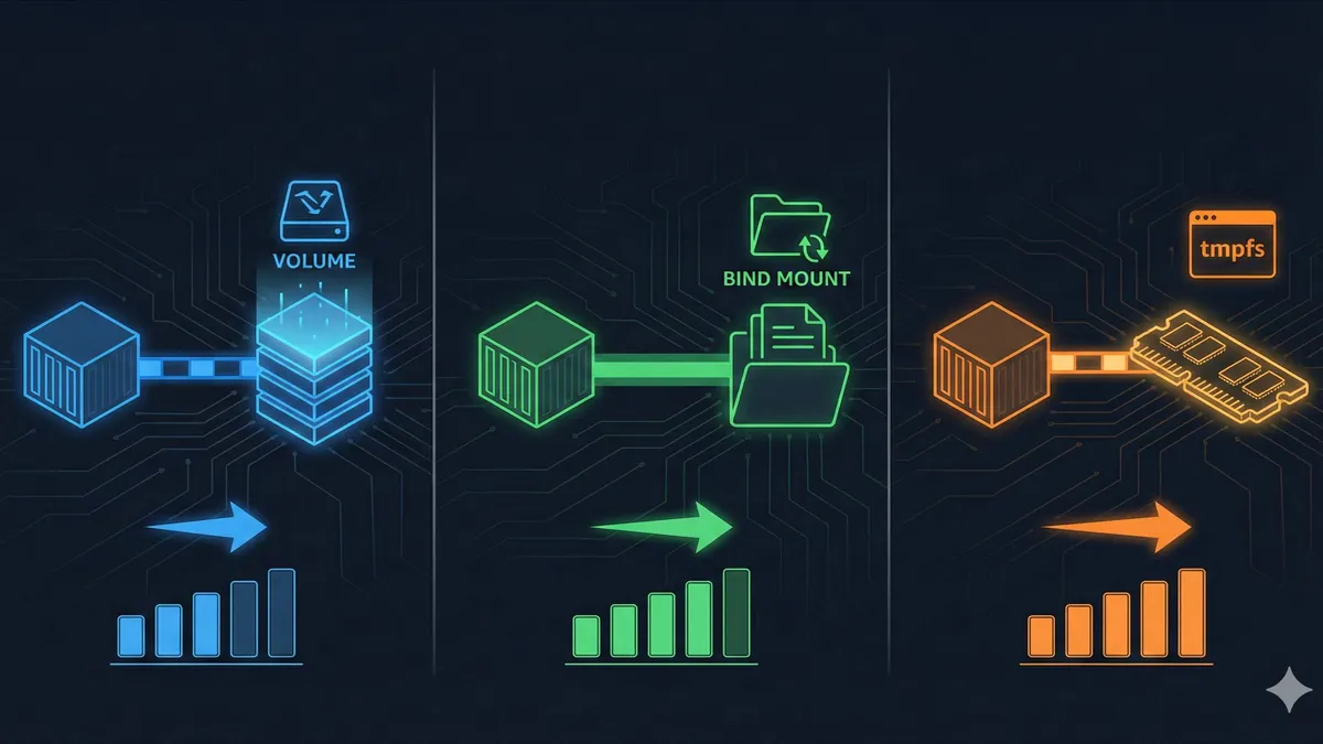 Docker挂载方式对比示意图