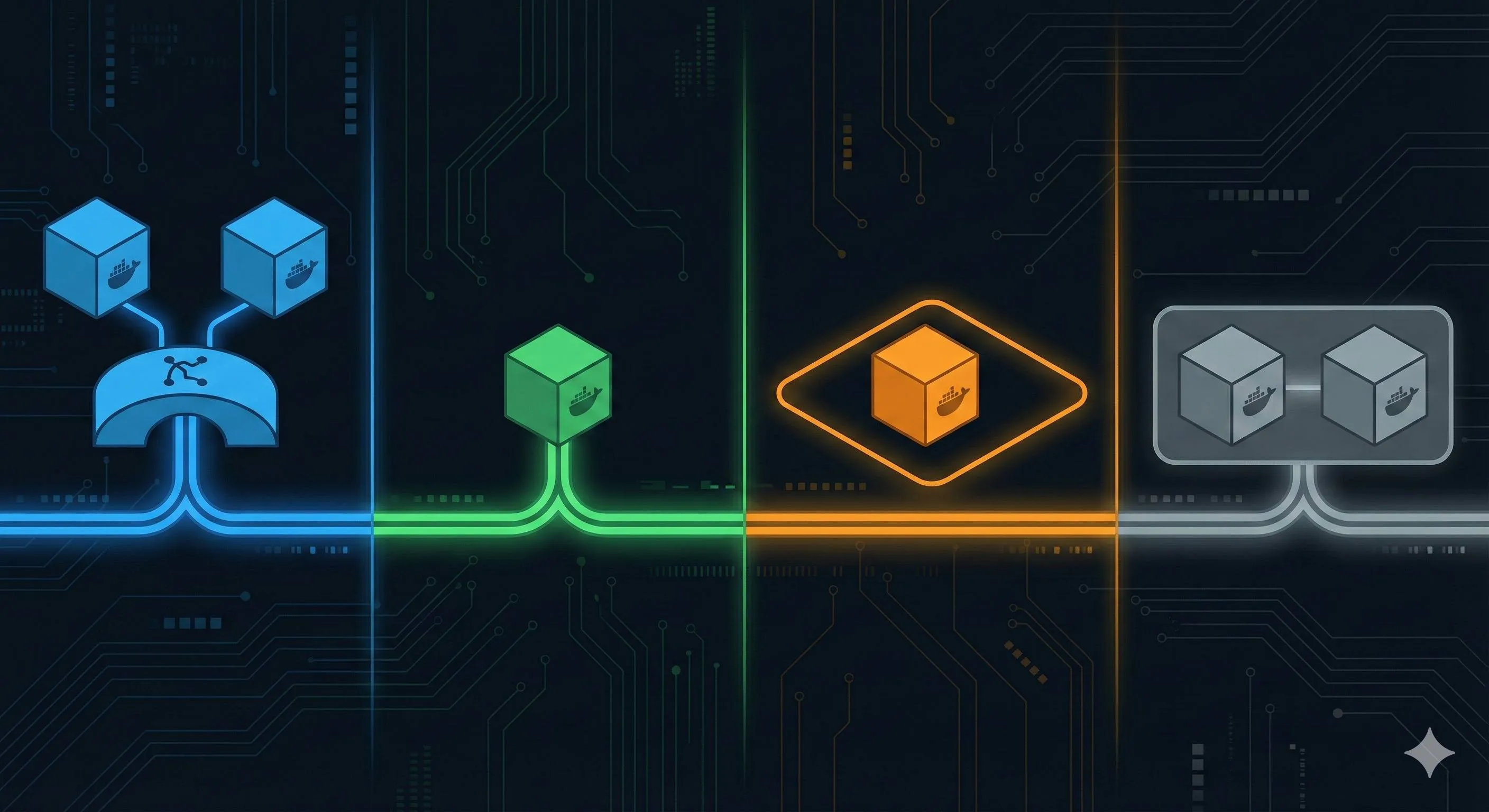 Docker network modes architecture diagram