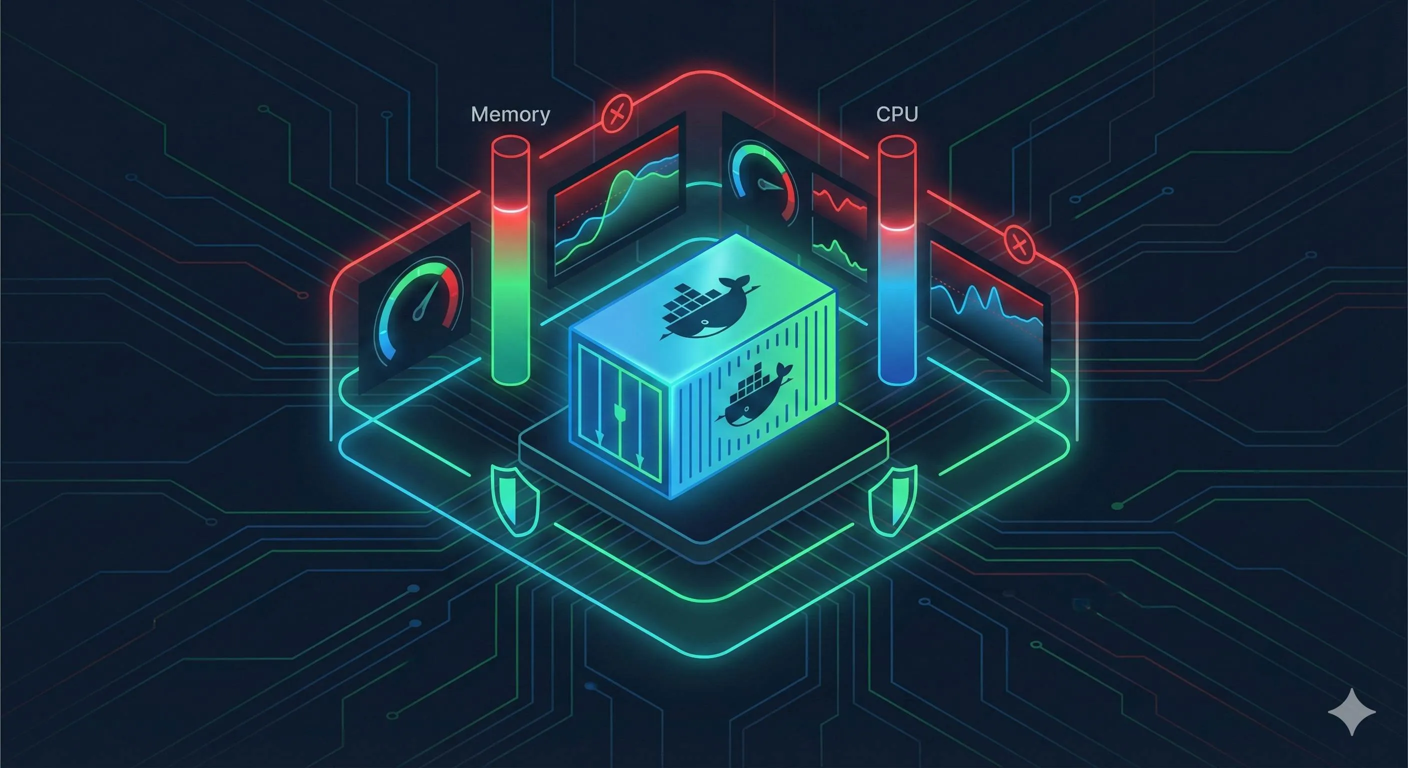 Docker container resource monitoring dashboard