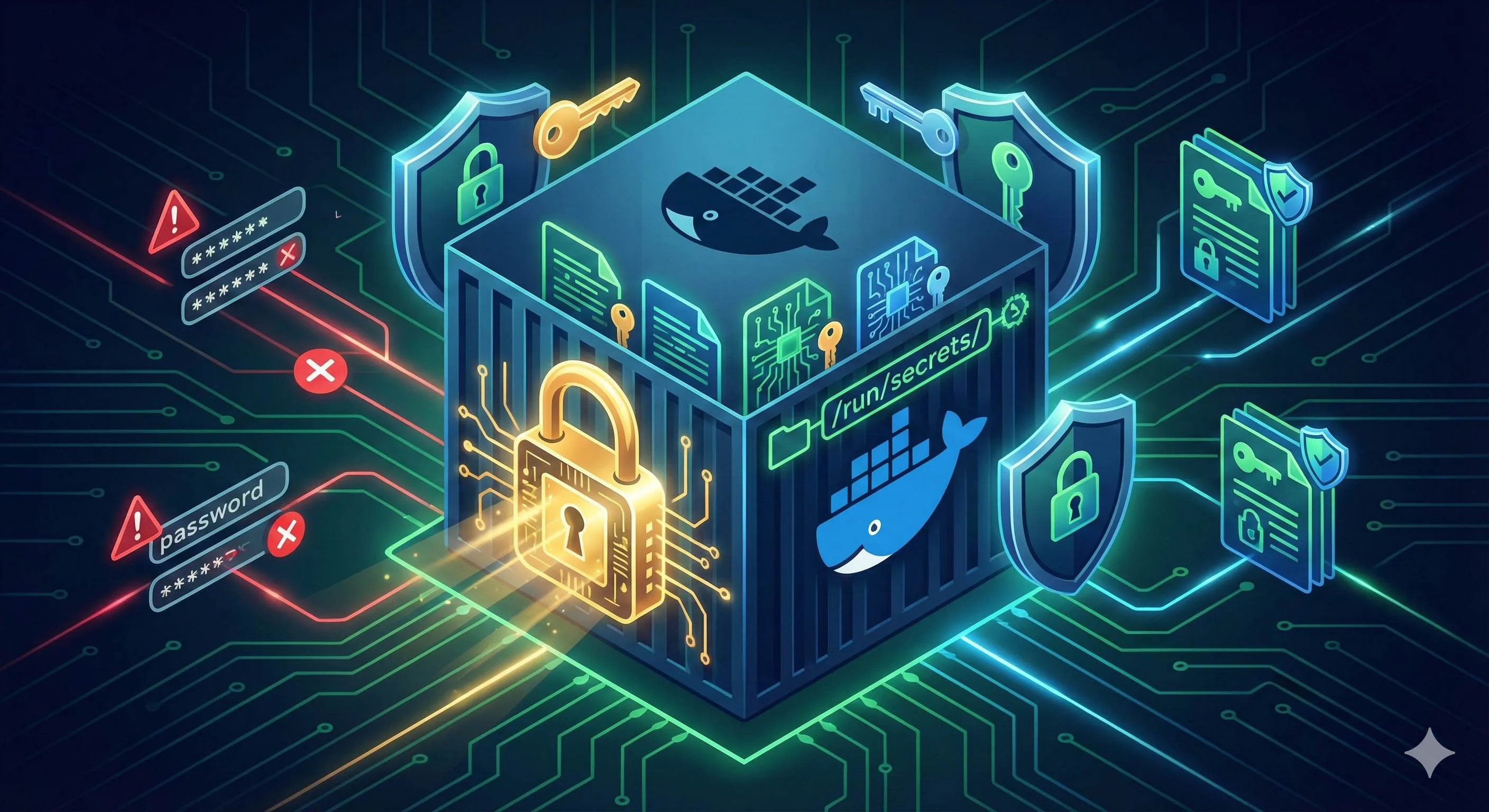 Securely managing container passwords and keys with Docker Secrets