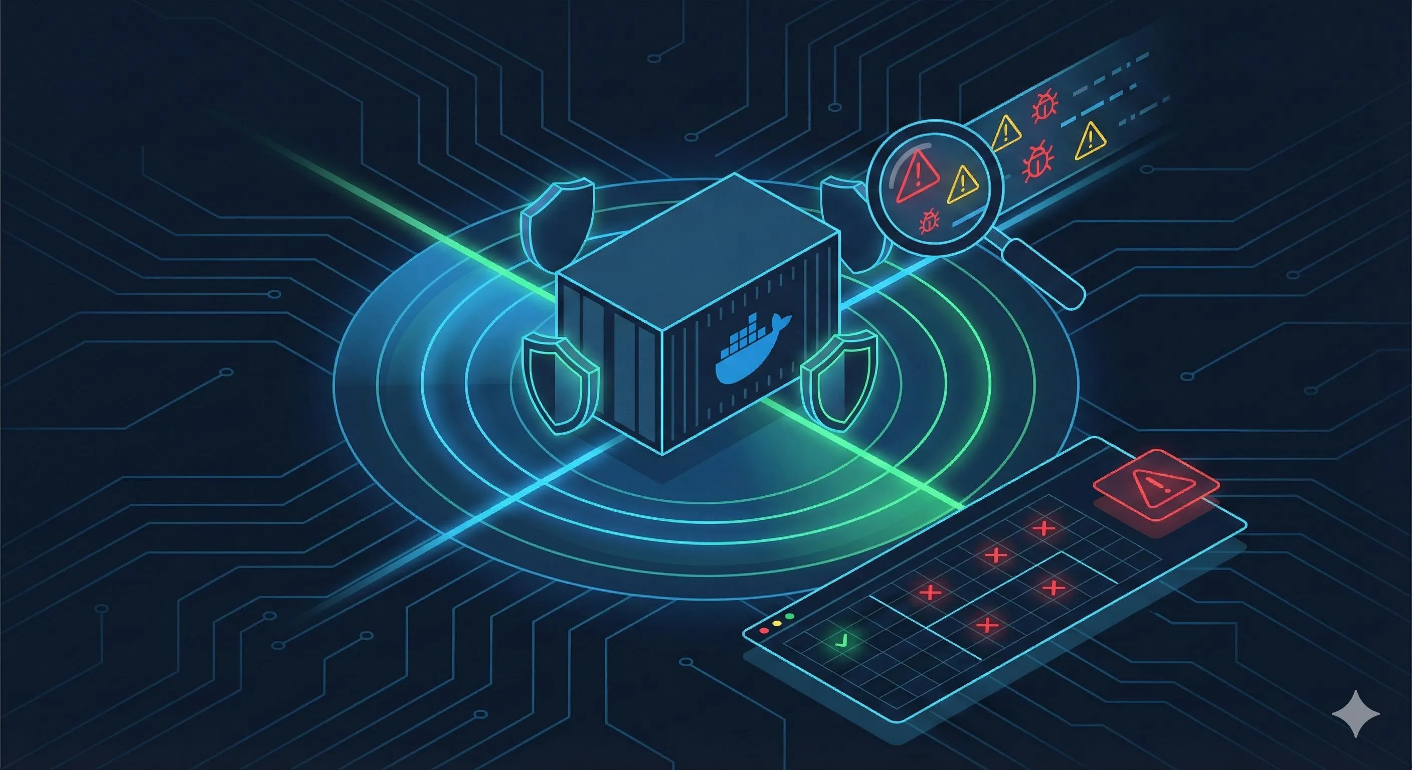 Docker image security scanning and vulnerability remediation