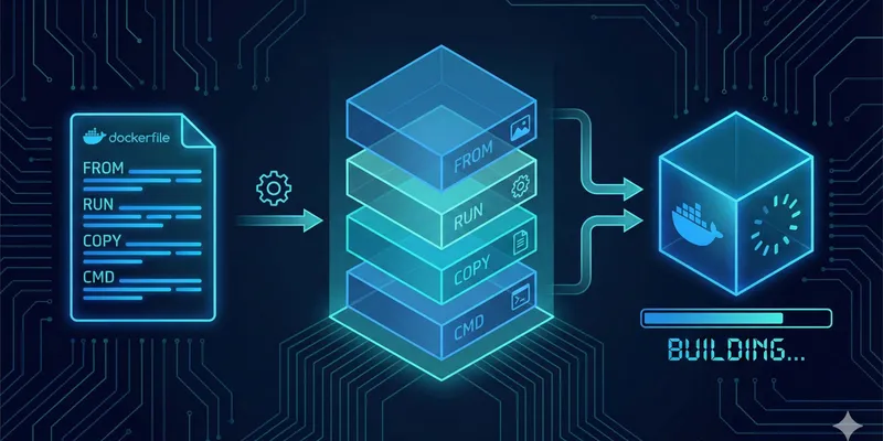 Dockerfileビルドプロセスの図解
