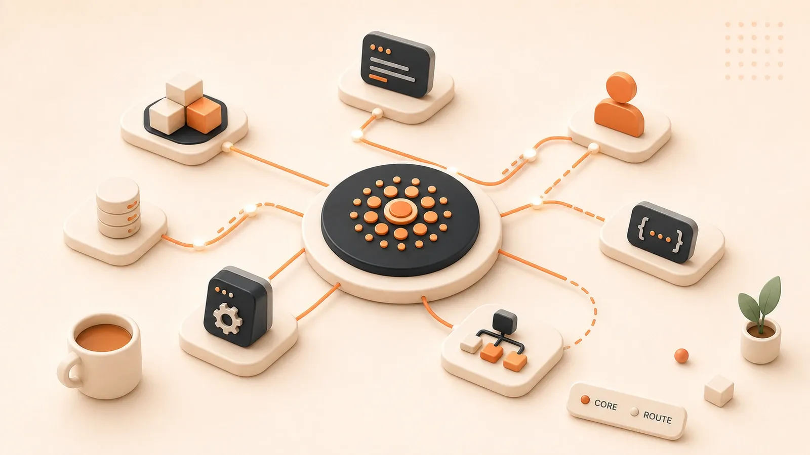 Easton editorial illustration: trace beacon network