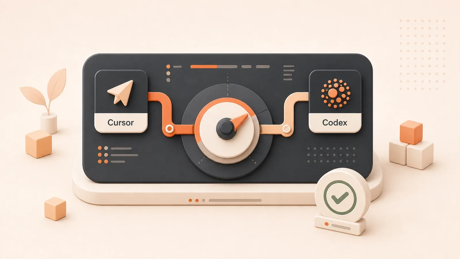 Easton editorial illustration: task-routing switchboard