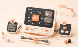 Easton editorial illustration: modular AI application workbench