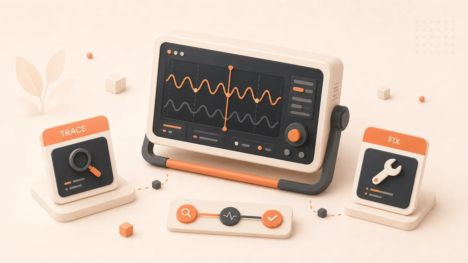 Easton editorial illustration: signal tracing instrument