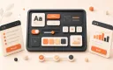 Easton editorial illustration: design-system assembly tray