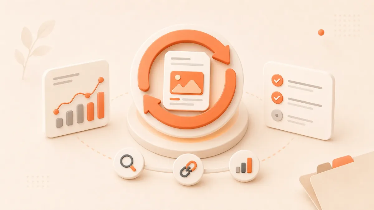 Easton editorial illustration: content refresh clinic