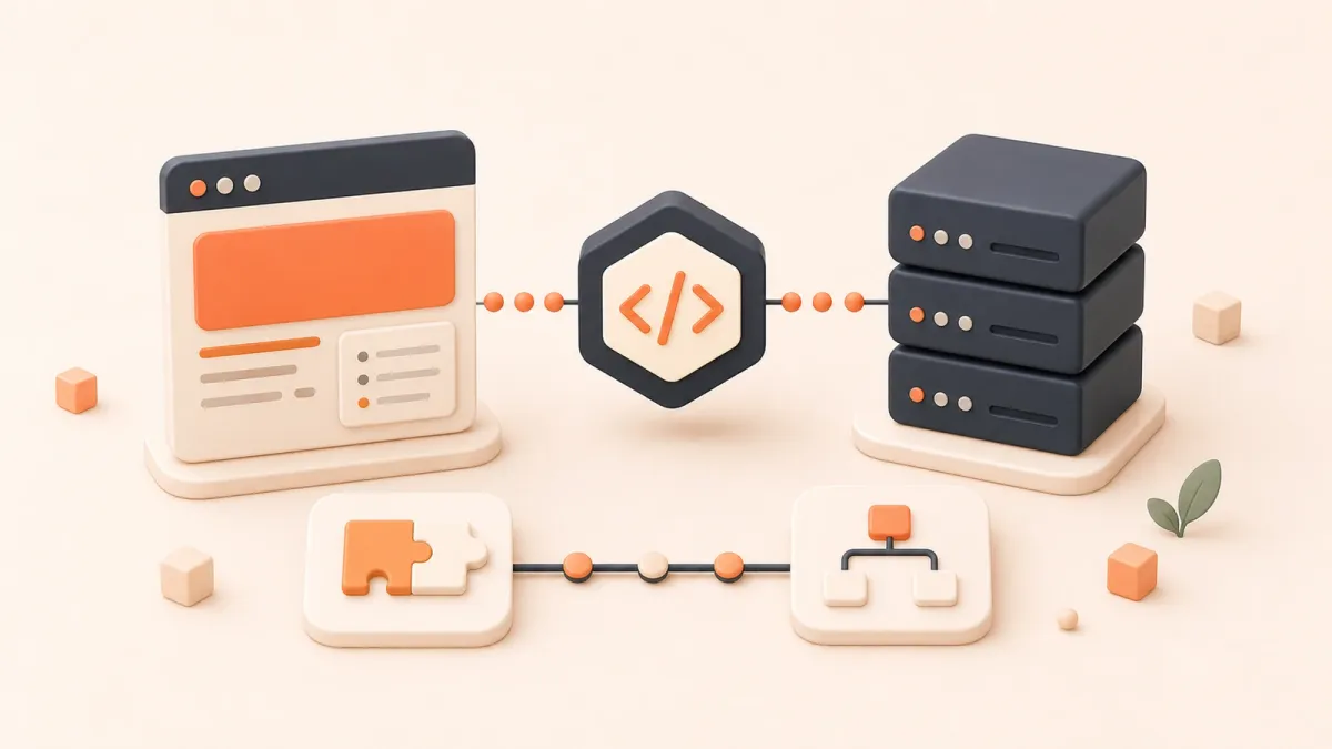 Easton editorial illustration: server-client bridge