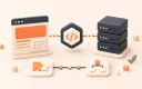 Easton editorial illustration: server-client bridge