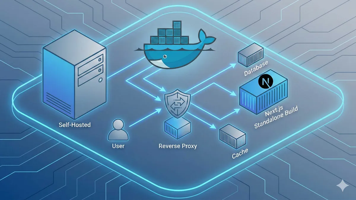 Next.js Docker deployment architecture diagram