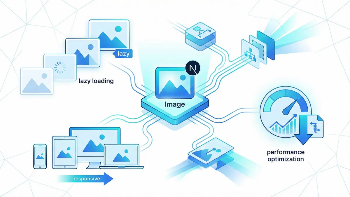 Next.js Image コンポーネント最適化の図解