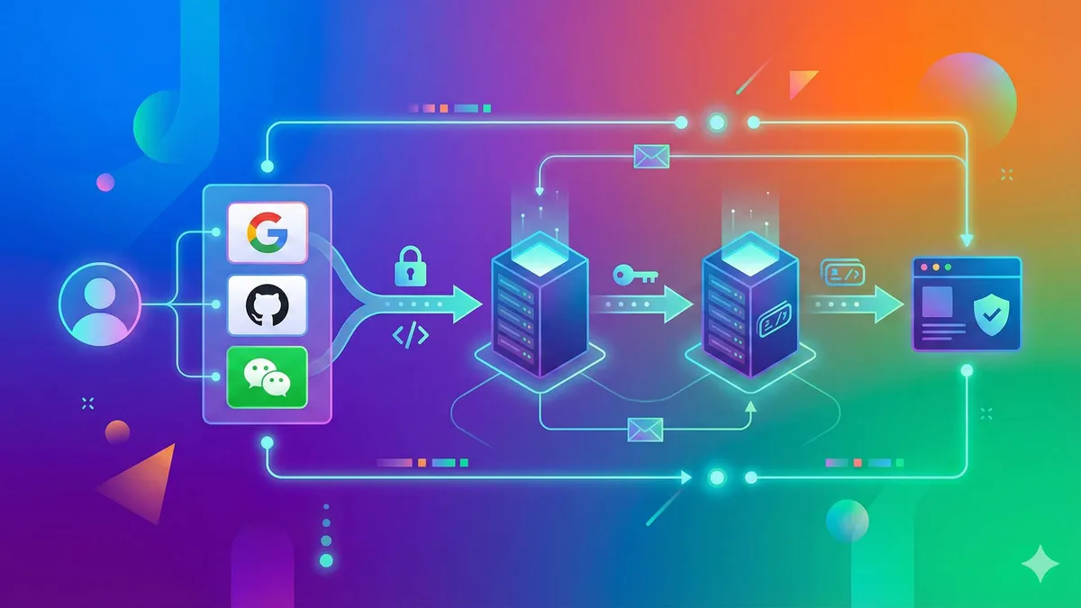 Next.js OAuth third-party login configuration diagram