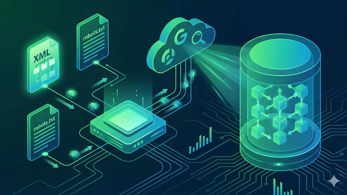 Next.js Sitemap と robots.txt の構成図