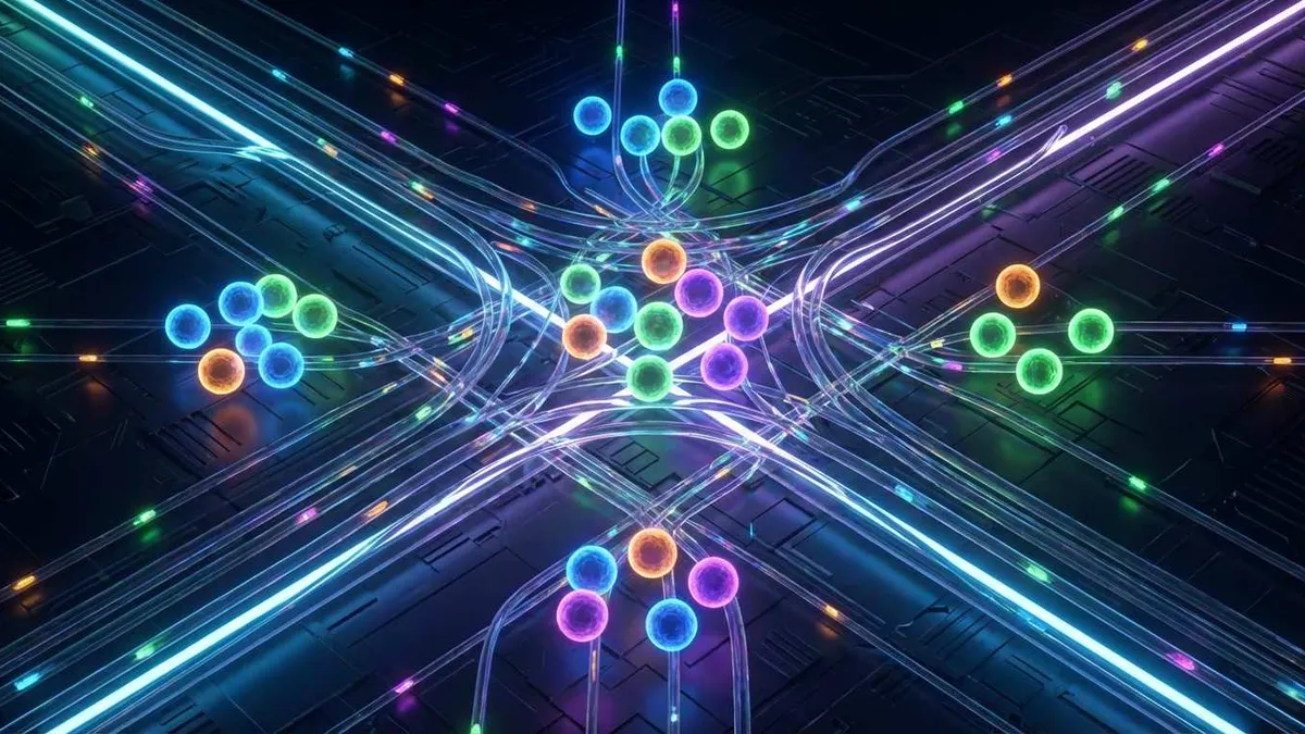独立游戏开发者在 AI 辅助下进行创意决策的概念示意图