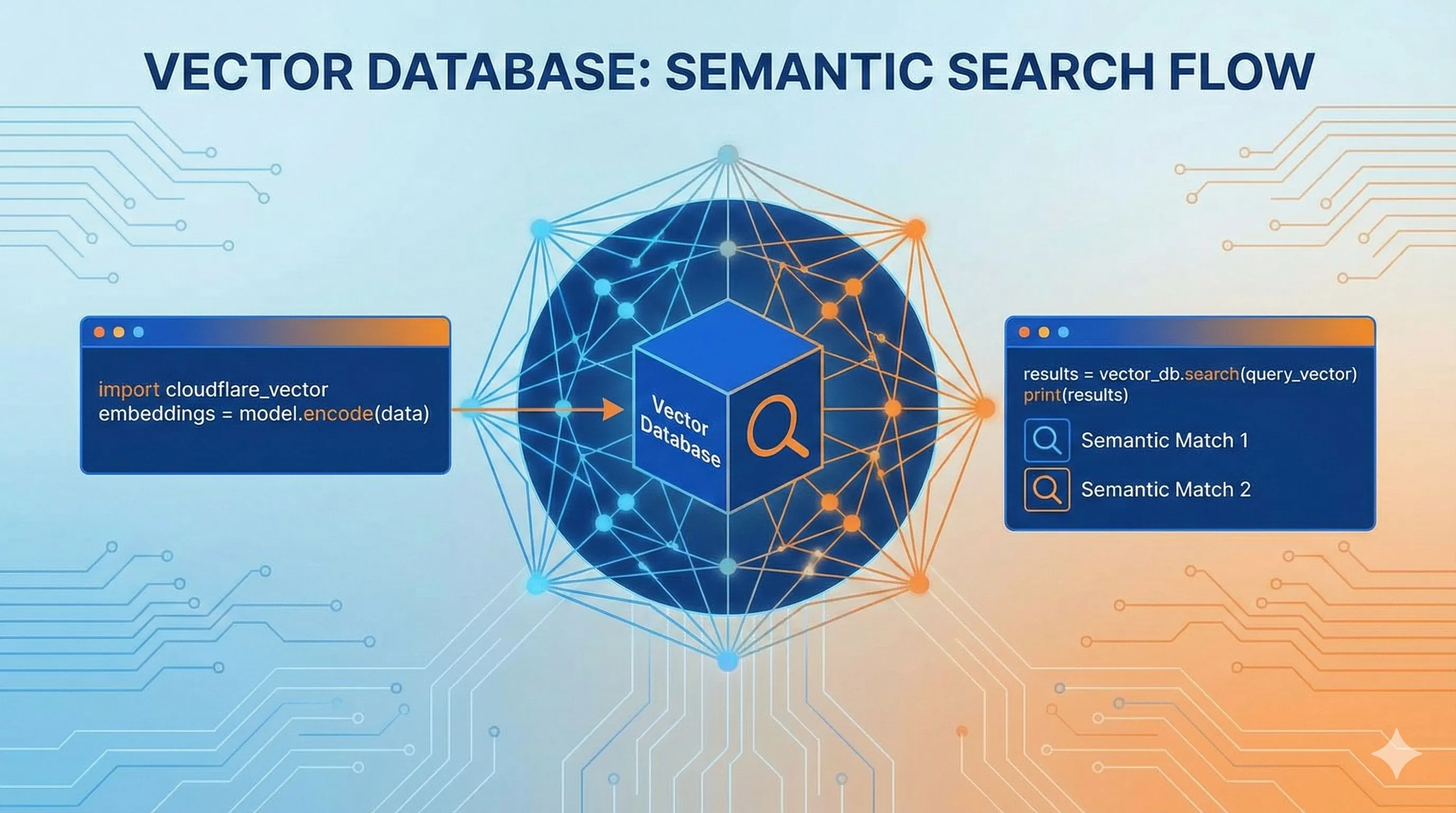 Vectorize vector database semantic search visualization