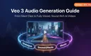 Schematische Darstellung der Veo-3-Audiogenerierung mit Dialog, Soundeffekten und Hintergrundmusik