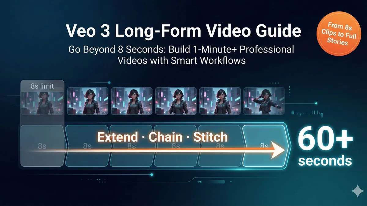 Veo 3视频延长技巧示意图