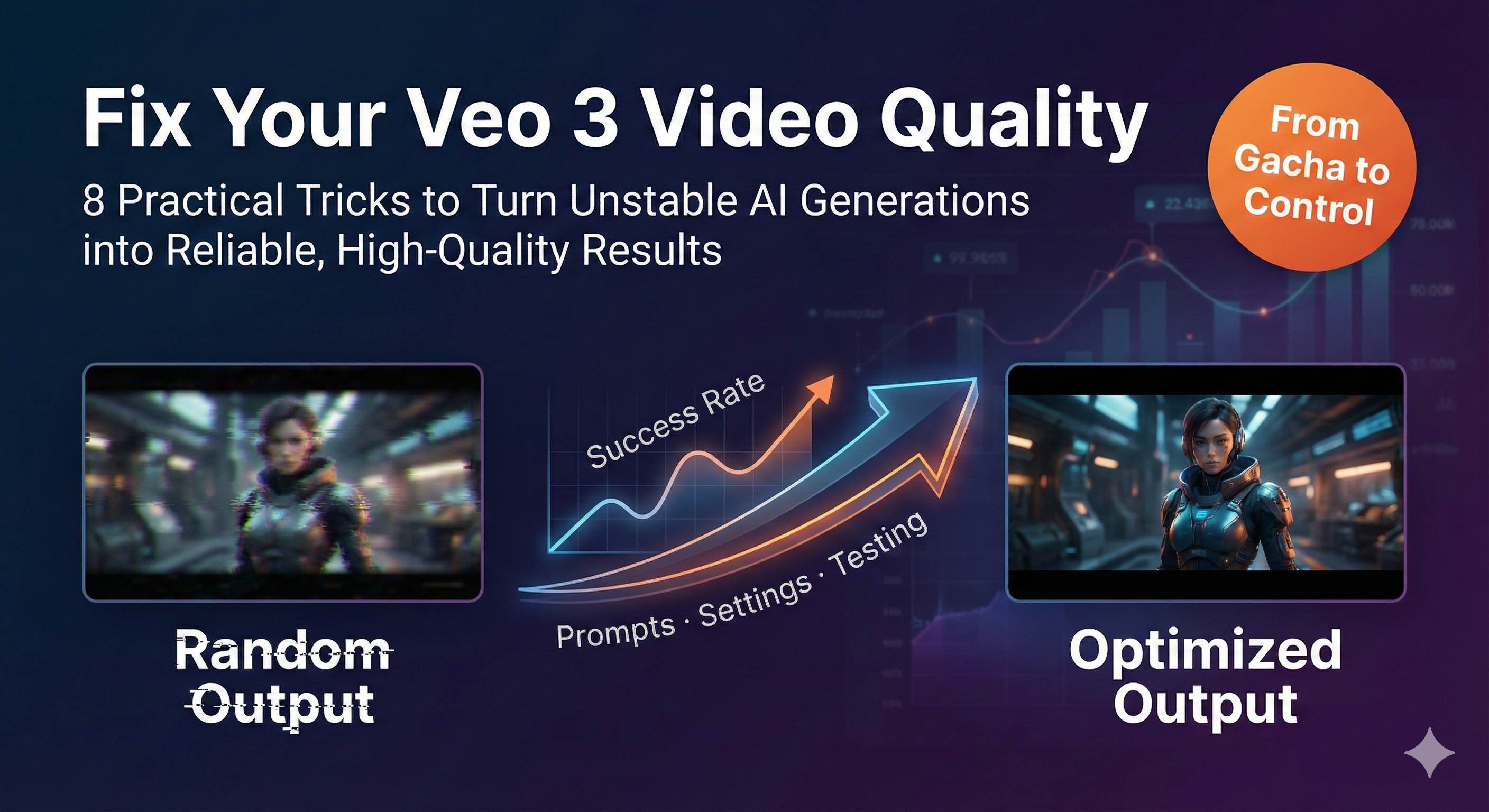 Veo 3 AI video generation quality optimization tips illustration